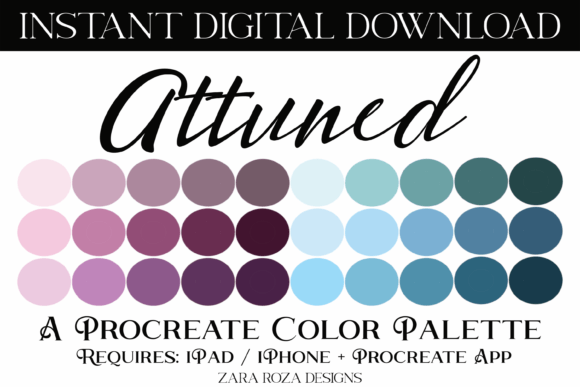 Attuned Procreate Color Palette: A Designer’s Review