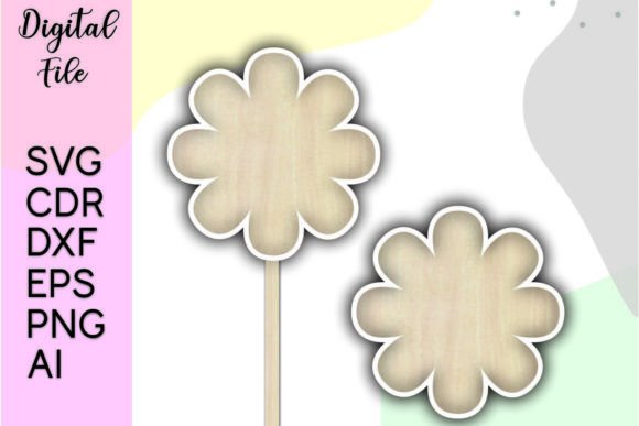 Blank Shape Cake Topper Svg for Modern Cake Toppers
