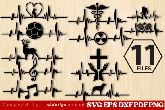 Christmas Tree with Dear Heartbeat Line: Wall Decor & Branding