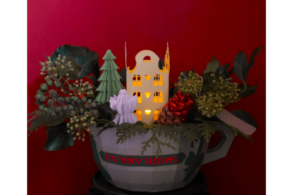 Giant Tea Cup: A Festive Christmas Craft Asset Review