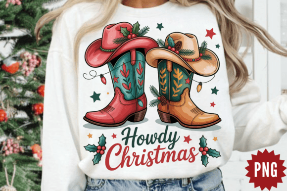 Howdy Christmas Png: Western Illustrations