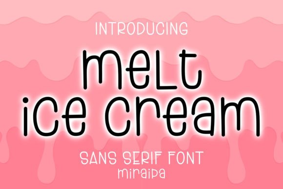 Melt Ice Cream: A Bold Sans Serif for Modern Brands