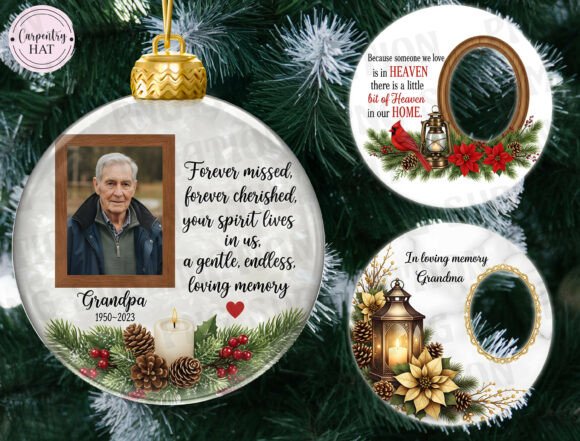 Memorial Christmas Ornament PNG Review