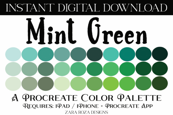 Mint Green Procreate Color Palette: Essential Add-Ons