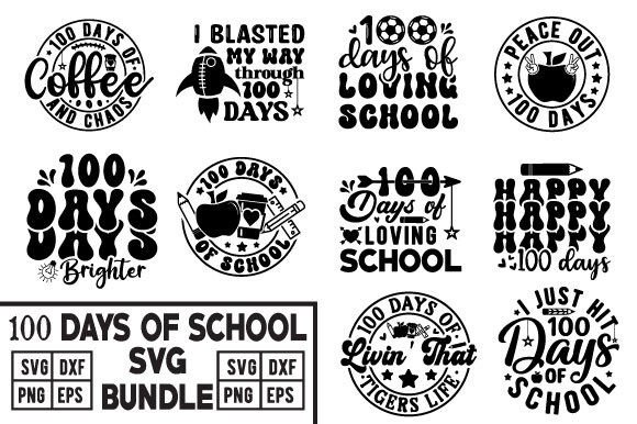 Review: 100 Days of School SVG Bundle for Teachers