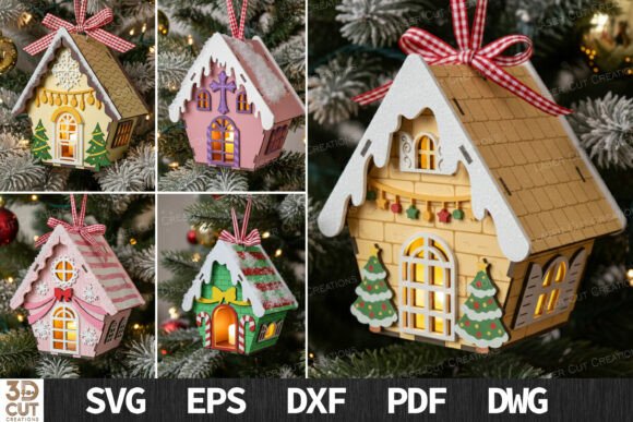 Reviewing the 3D Christmas House Ornament Bundle