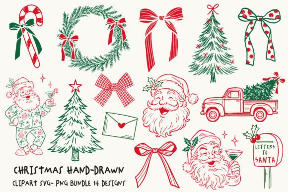 Reviewing the Christmas Svg Line Art Png Bundle for Stitchers